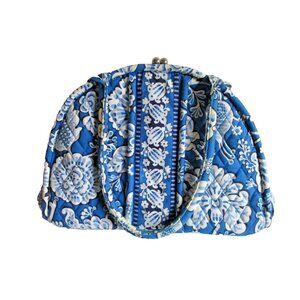*Vera Bradley Blue White Box Bottom Satchel Blue Bell Design